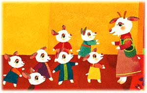 圖文故事:大灰狼和七只小羊