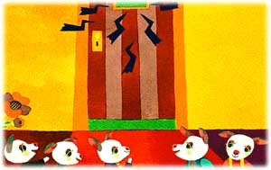 圖文故事:大灰狼和七只小羊