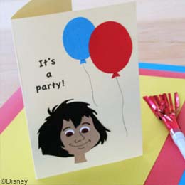 手工小制作-制作毛克利生日邀請卡