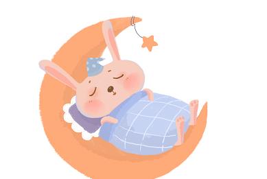 不愛脫衣服睡覺的小兔子